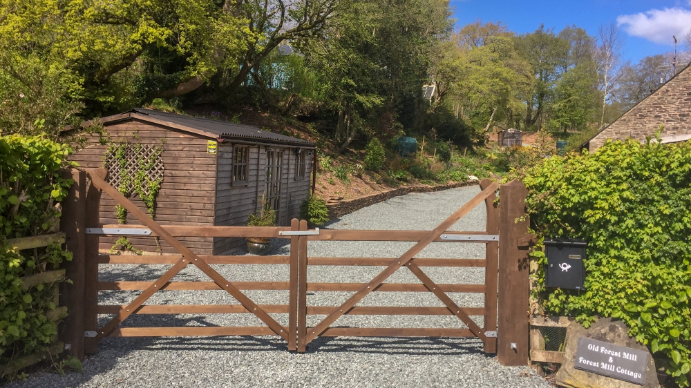 Entrance to Dog Friendly Forest Mill Cottage in the Brecon Beacons